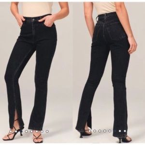 Abercrombie & Fitch The Skinny High Rise Jeans in Black Size 30 Short Inseam NWT